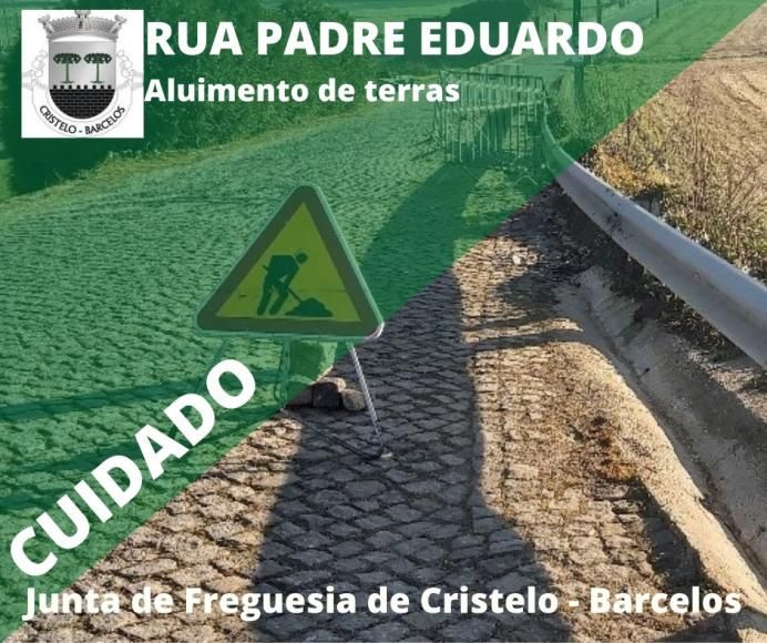 Aluimento de terras - Rua Padre Eduardo