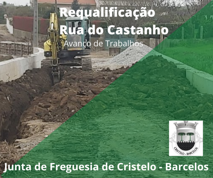 Rua do Castanho - evolução dos trabalhos