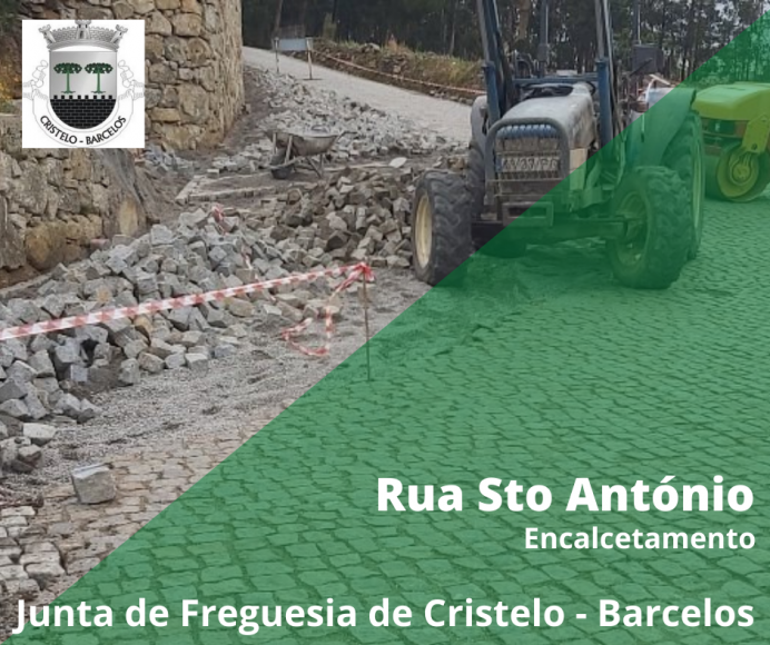 Rua de Sto António - continuação obras