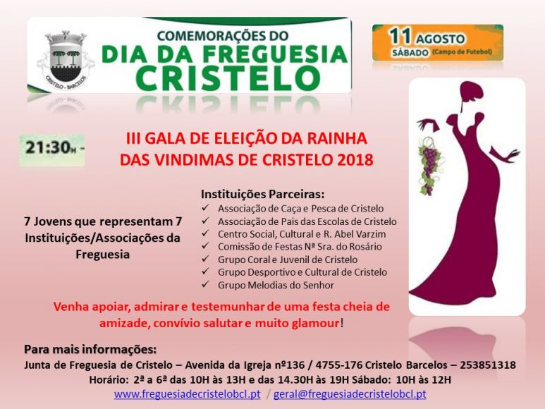 III Gala de Eleição da Rainha das Vindimas de Cristelo 2018